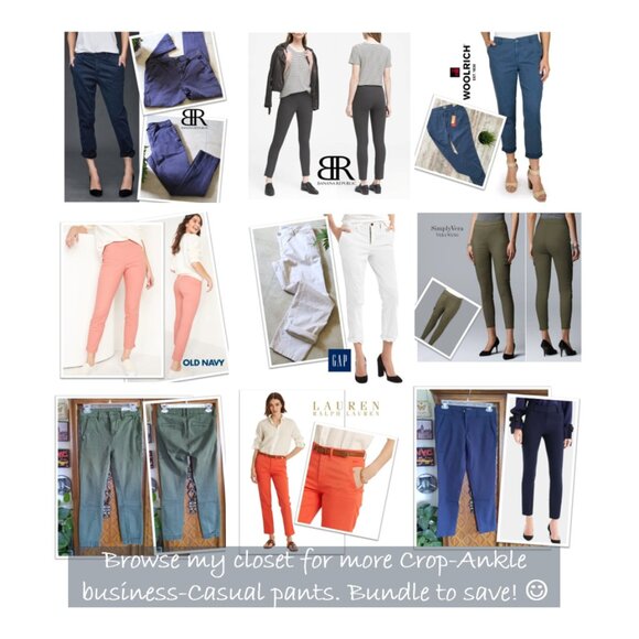 BeBop Bi-Stretch Cropped Skinny Ankle Pants - Dark Navy, Size 3/4 - Picture 13 of 16